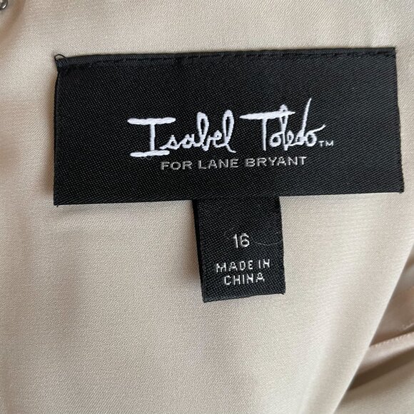 Isabel Toledo X Lane Bryant Linen Blend Sheath Dress Size 16 Minimalist Chic - Picture 10 of 10